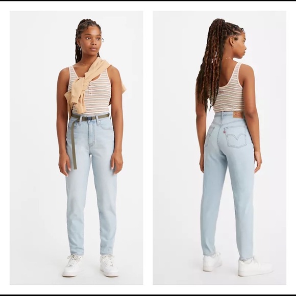 Levi's Denim - LEVIS HIGH WAIST TAPER LIGHT WASH MOM JEANS 27